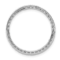 14k White Gold 3/4ct. Diamond Circle Chain Slide-PM4714-075-WA