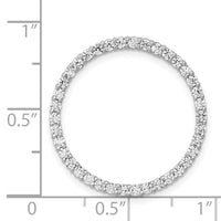 14k White Gold 3/4ct. Diamond Circle Chain Slide-PM4714-075-WA