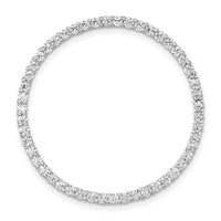 14k White Gold 1ct. Diamond Circle Chain Slide-PM4714-100-WA