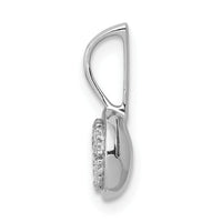 14k White Gold 1/10ct. Diamond Circle Cluster Pendant-PM4743-009-WA