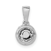 14k White Gold 1/3ct. Diamond Circle Cluster Pendant-PM4746-033-WA