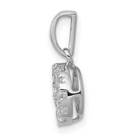 14k White Gold 1/2ct. Diamond Circle Cluster Pendant-PM4747-050-WA