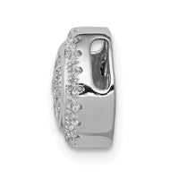 14k White Gold Moving 1/3ct. Diamond Circle Slide Pendant-PM4753-033-WA