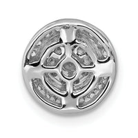 14k White Gold Moving 1/3ct. Diamond Circle Slide Pendant-PM4753-033-WA