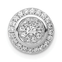 14k White Gold Moving 1/3ct. Diamond Circle Slide Pendant-PM4753-033-WA
