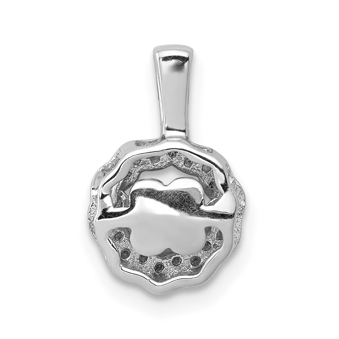 14k White Gold 1/10ct. Vibrant Moving Diamond Pendant-PM4759-010-WA
