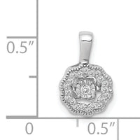 14k White Gold 1/10ct. Vibrant Moving Diamond Pendant-PM4759-010-WA