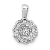 14k White Gold 1/10ct. Vibrant Moving Diamond Pendant-PM4759-010-WA