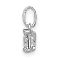 14k White Gold 1/5ct. Diamond Square Pendant-PM4761-020-WA