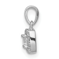 14k White Gold 1/3ct. Diamond Square Cluster Pendant-PM4762-033-WA