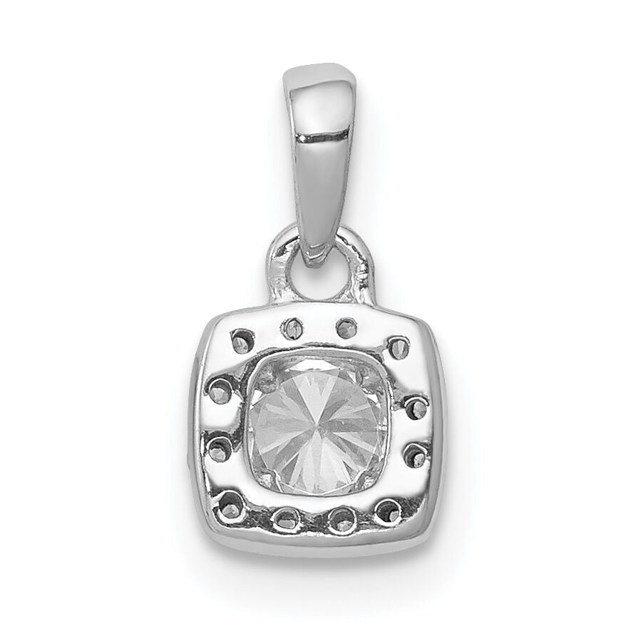 14k White Gold 1/3ct. Diamond Square Cluster Pendant-PM4762-033-WA