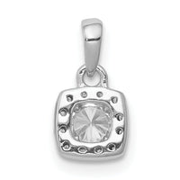 14k White Gold 1/3ct. Diamond Square Cluster Pendant-PM4762-033-WA