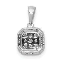 14k White Gold 1/4ct. Diamond Square Cluster Pendant-PM4763-025-WA