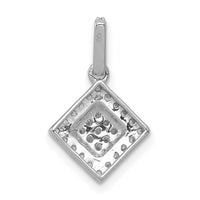 14k White Gold 1/4ct. Diamond Cluster Pendant-PM4766-025-WA
