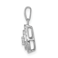 14k White Gold 1/4ct. Diamond Teardrop Pendant-PM4775-025-WA
