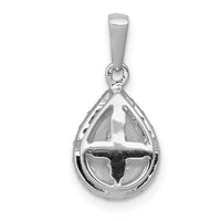 14k White Gold 1/4ct. Diamond Teardrop Pendant-PM4775-025-WA