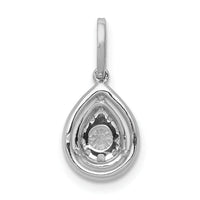 14k White Gold 1/3ct. Diamond Teardrop Pendant-PM4776-033-WA