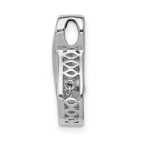 14k White Gold 1/10ct. Vibrant Moving Diamond Teardrop Chain Slide Pendant-PM4778-010-WA