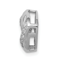 14k White Gold 1/4ct. Vibrant Diamond Entwined Squares Chain Slide-PM4783-025-WA