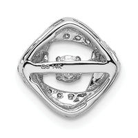 14k White Gold 1/4ct. Vibrant Diamond Entwined Squares Chain Slide-PM4783-025-WA