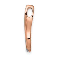 14k Rose Gold 1/10ct. Diamond Teardrop Chain Slide-PM4789-010-RA
