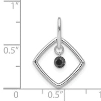 14k White Gold 1/6ct. Black Diamond Dangle Pendant-PM4796-BK-016-WA