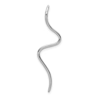 14k White Gold Fancy 1/6ct. Diamond Curved Line Chain Slide-PM4815-016-WA