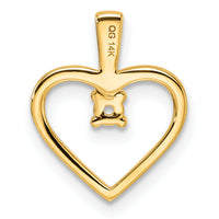 14k Heart Pendant .05ct. Mounting-PM4816-005-Y