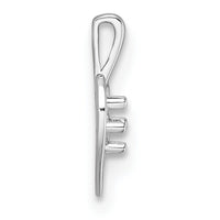 14k White Gold Heart Pendant Mounting-PM4817-002-W