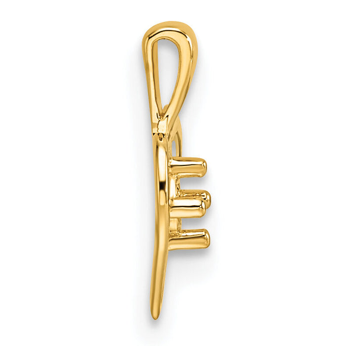 14k Heart Pendant Mounting-PM4817-002-Y