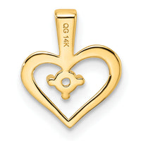 14k Heart Pendant Mounting-PM4817-002-Y