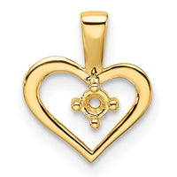 14k Heart Pendant Mounting-PM4817-002-Y