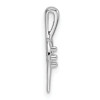 14k White Gold Heart Pendant .05ct. Mounting-PM4817-005-W