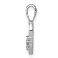 14k White Gold AA 1/20ct. Diamond Heart Pendant-PM4818-005-WA