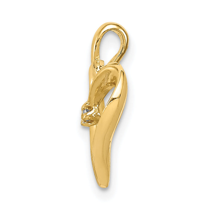 14k AA Diamond Heart Pend-PM4819-001-YA