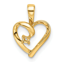 14k Heart Pendant Mounting-PM4820-002-Y