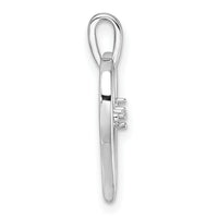 14k White Gold Heart Pendant Mounting-PM4821-002-W