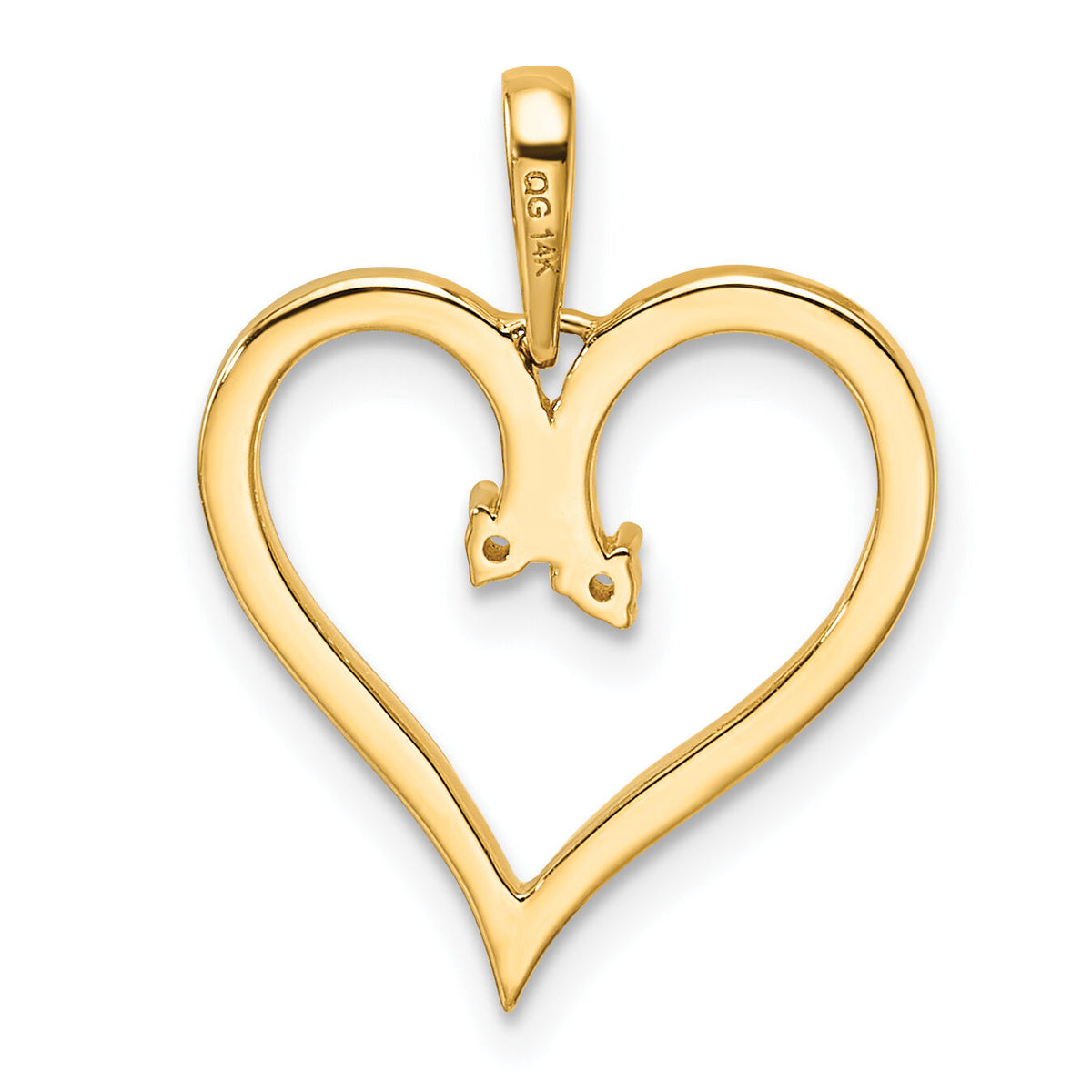 14k Heart Pendant Mounting-PM4821-002-Y