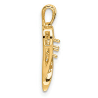 14k Heart Pendant Mounting-PM4823-010-Y