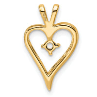 14k Heart Pendant Mounting-PM4823-010-Y