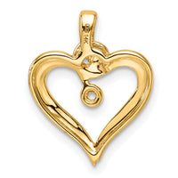 14k Heart Pendant Mounting-PM4824-001-Y