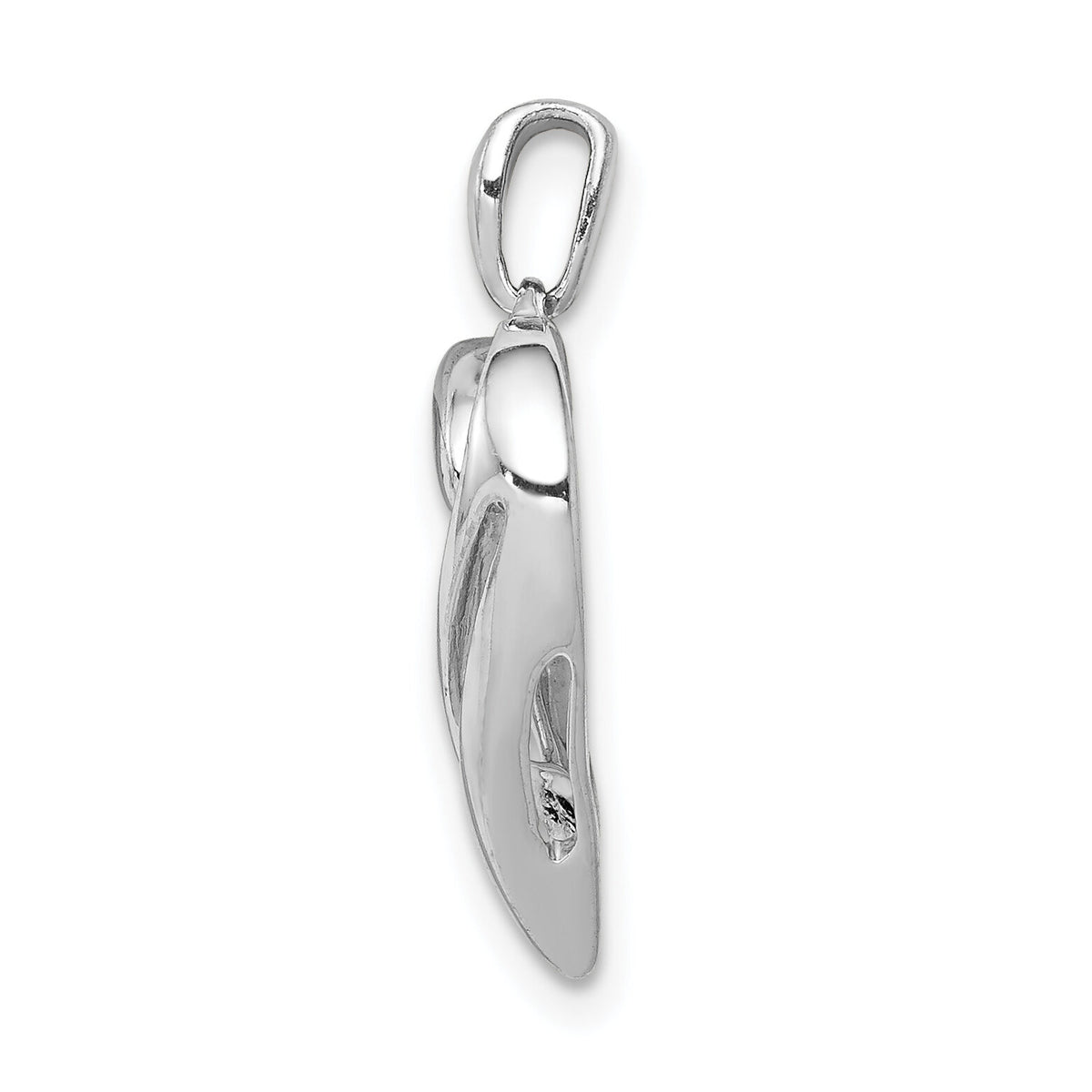 14k White Gold 1/15ct. Diamond Heart Pendant-PM4829-007-WA
