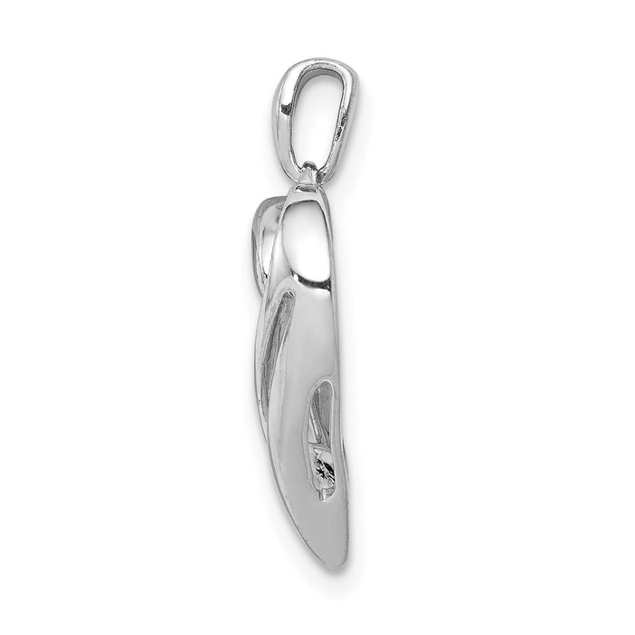 14k White Gold 1/15ct. Diamond Heart Pendant-PM4829-007-WA