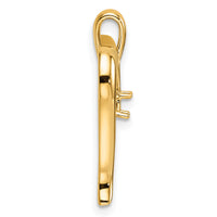 14k Heart Pendant Mounting-PM4830-010-Y