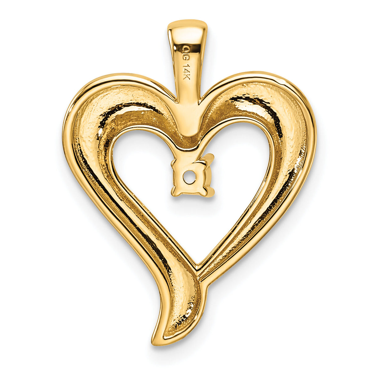 14k Heart Pendant Mounting-PM4830-010-Y