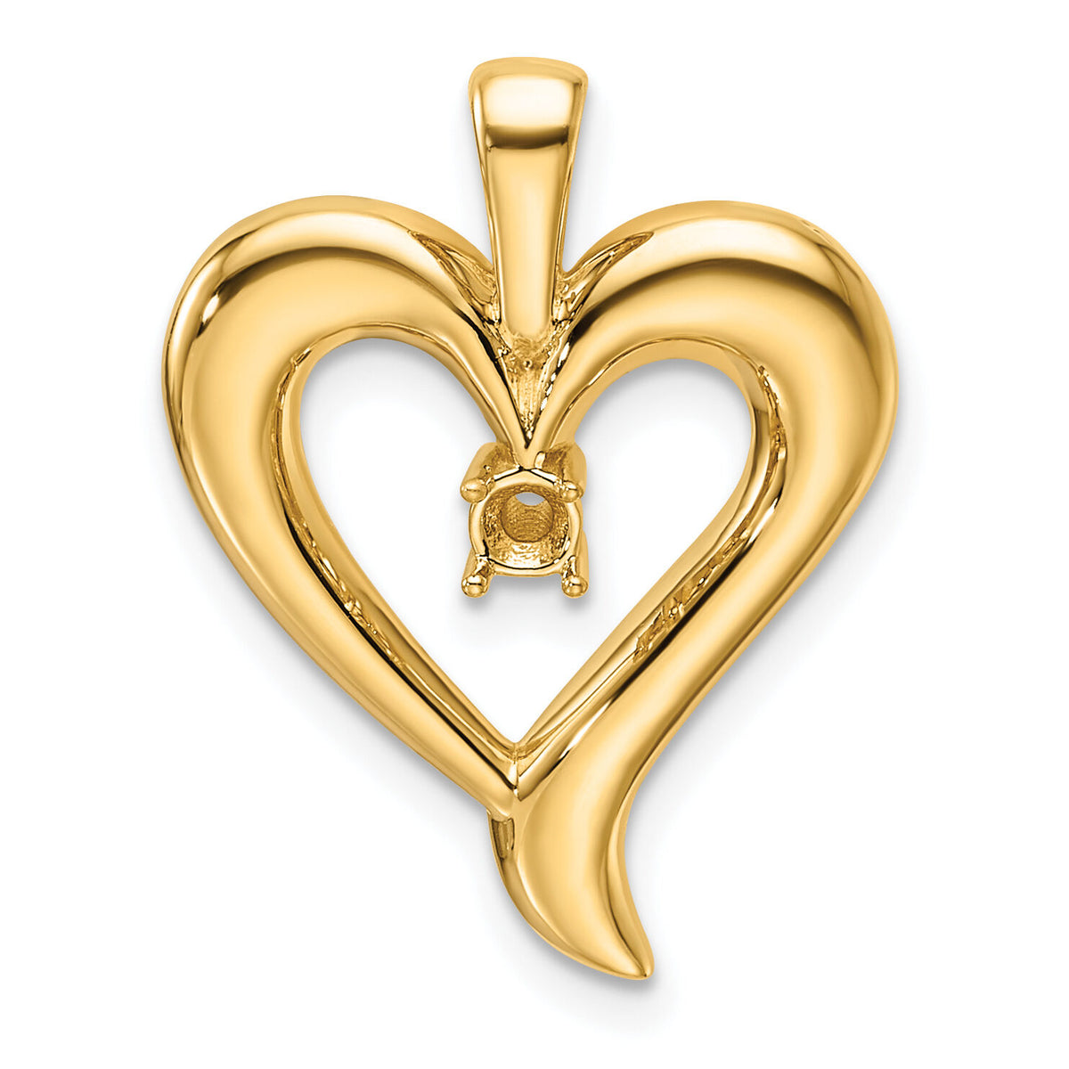 14k Heart Pendant Mounting-PM4830-010-Y
