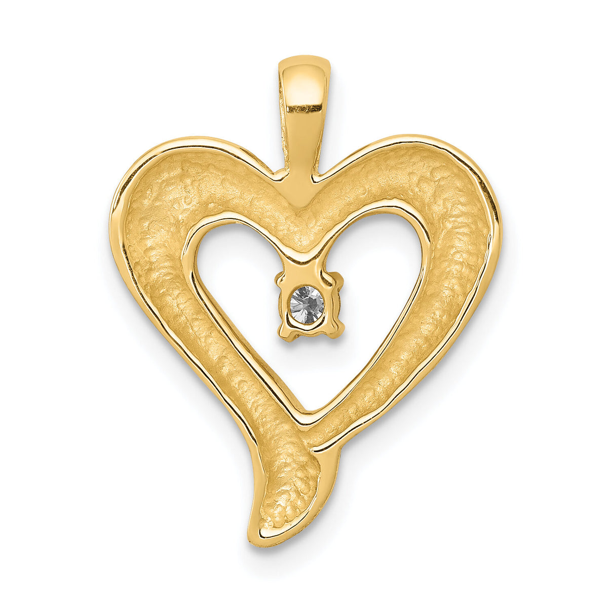 14k Heart Pendant Mounting-PM4831-007-Y