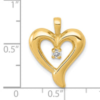 14k Heart Pendant Mounting-PM4831-007-Y