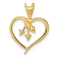 14k Heart Pendant Mounting-PM4832-005-Y