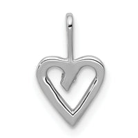14k White Gold .02ct. Diamond Heart Pendant-PM4834-002-WA